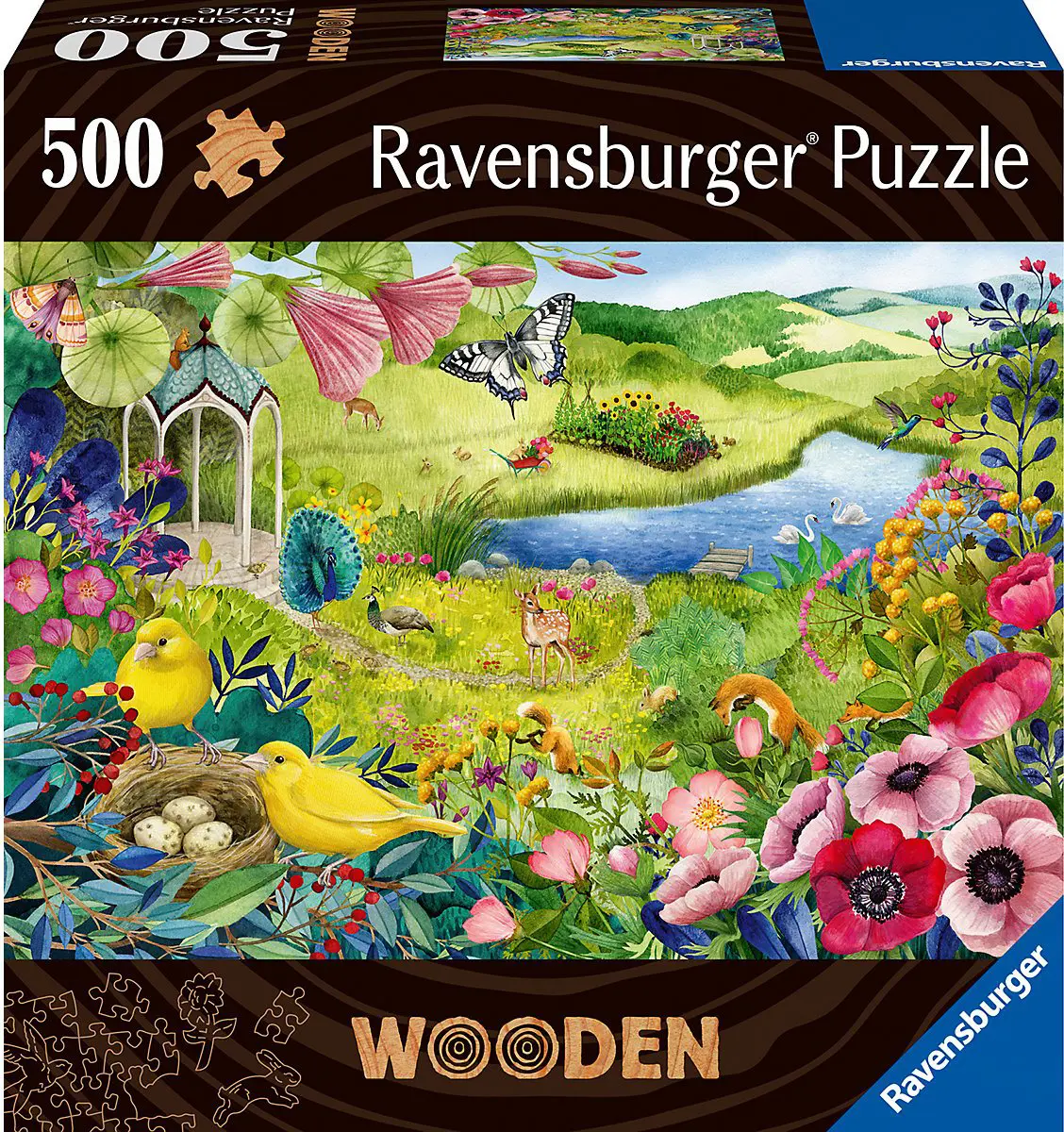 Puzzle Wooden puzzle: Wild Garden