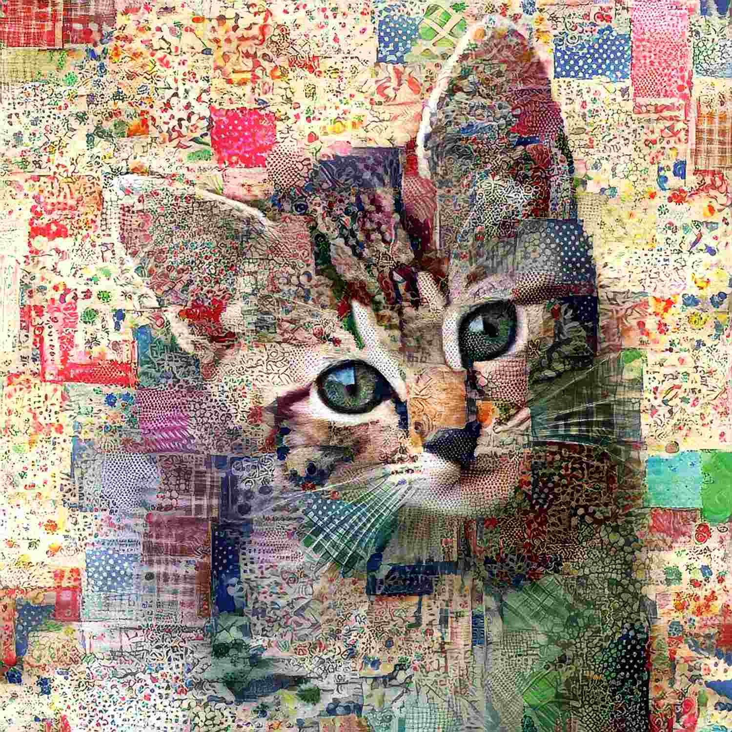 Puzzle Prošívané tabby kotě