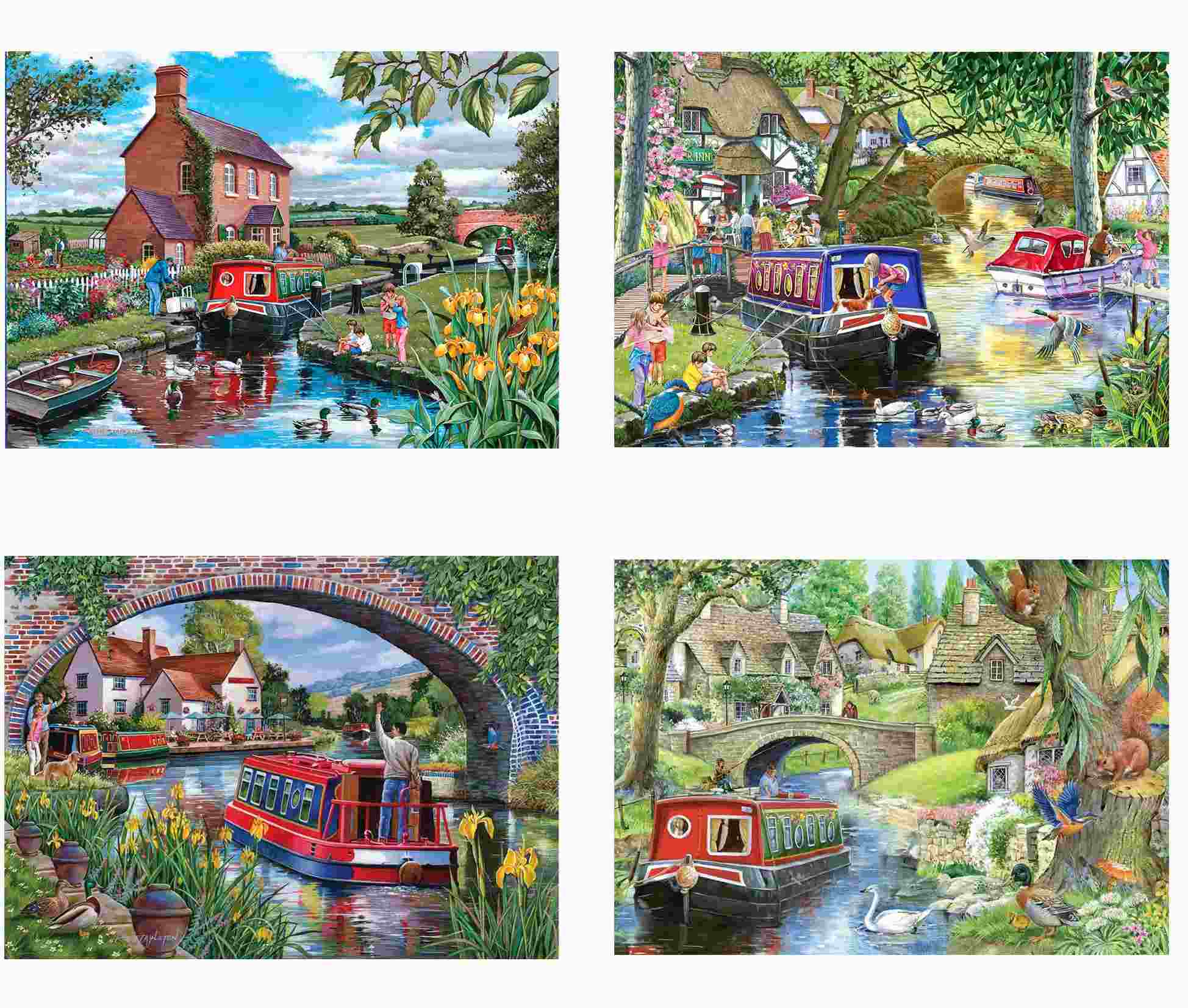 Puzzle 4x500 Cruising The Canals