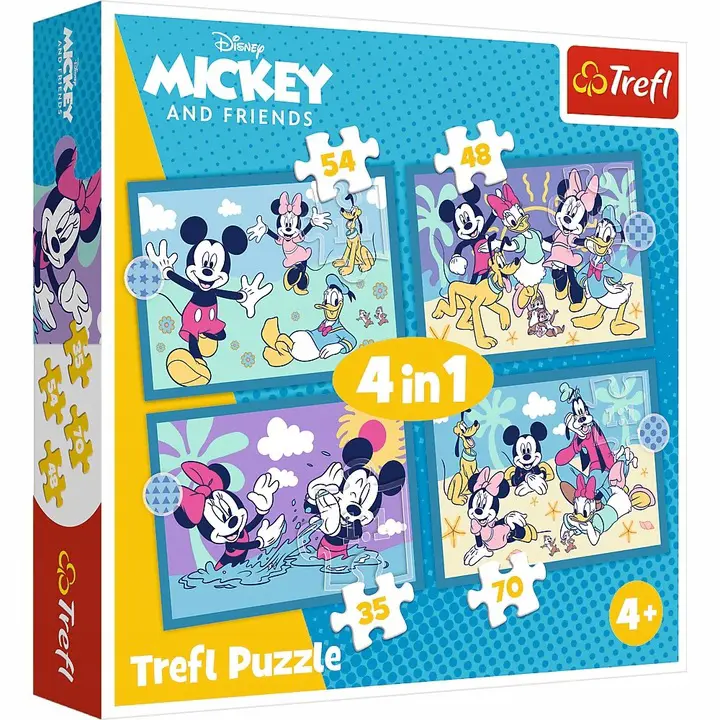Puzzle 4v1 Mickey Mouse Fun Adventures