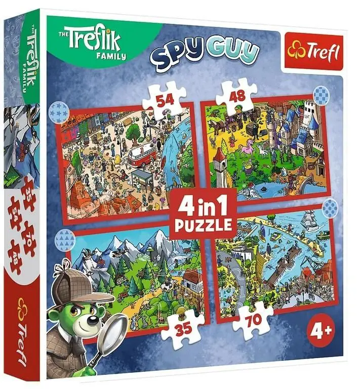 Puzzle 4v1 Cesty Treflikovcov