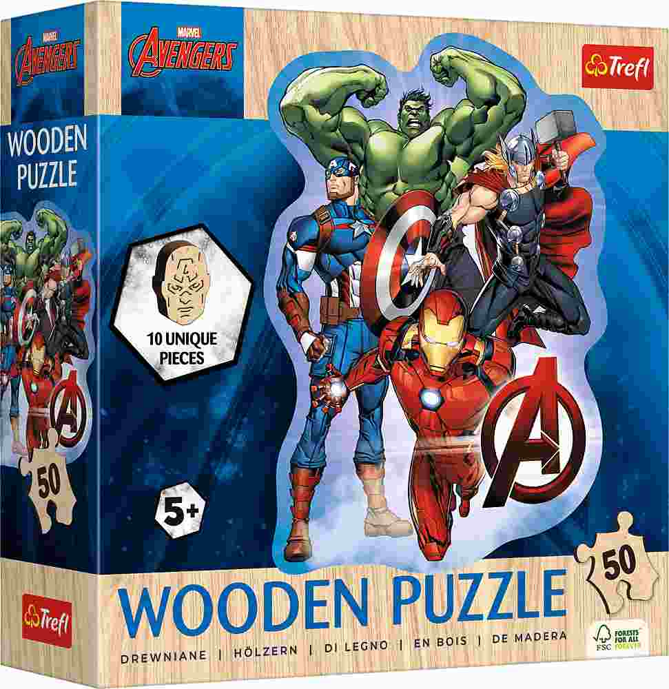 Puzzle Drevené Avengerove dobrodružstvá