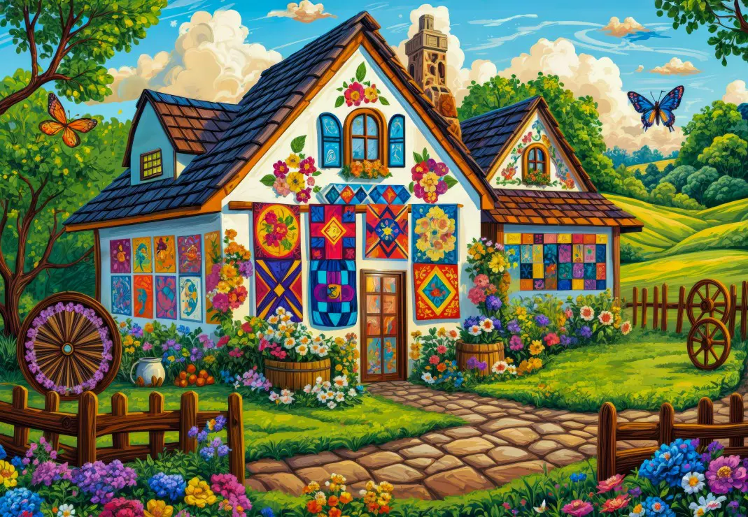 Puzzle Quilt House