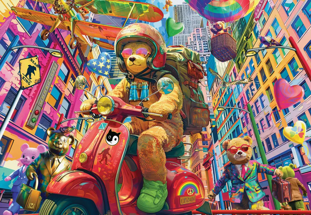 Puzzle Teddy on the Go