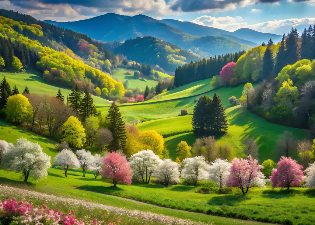 Puzzle Frühlingsspaziergang