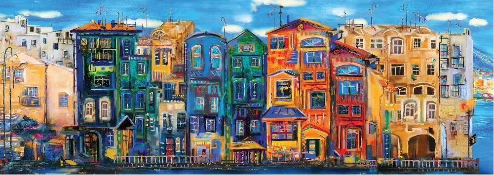 Puzzle Color Town panorama