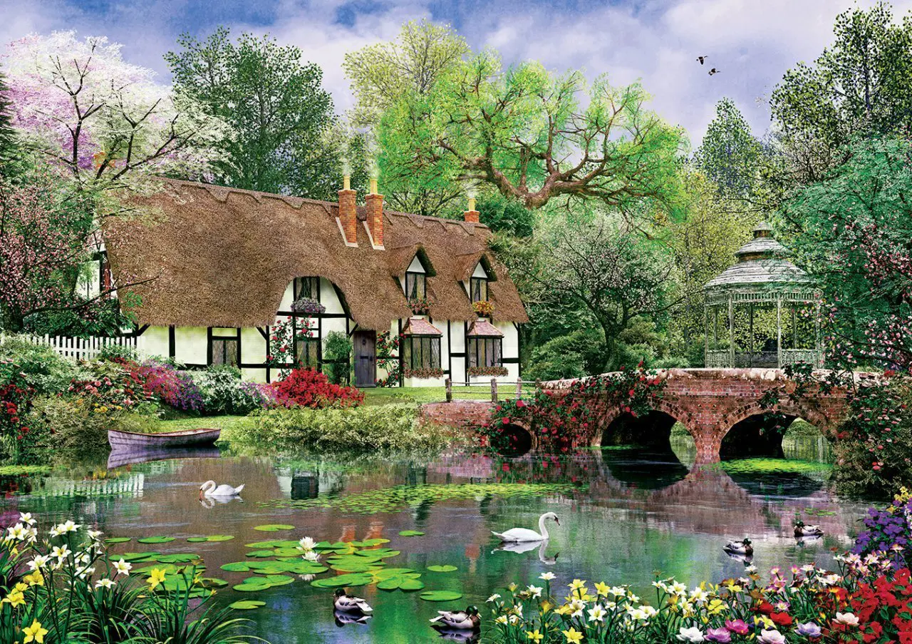 Puzzle Davison: Lotus Flowers