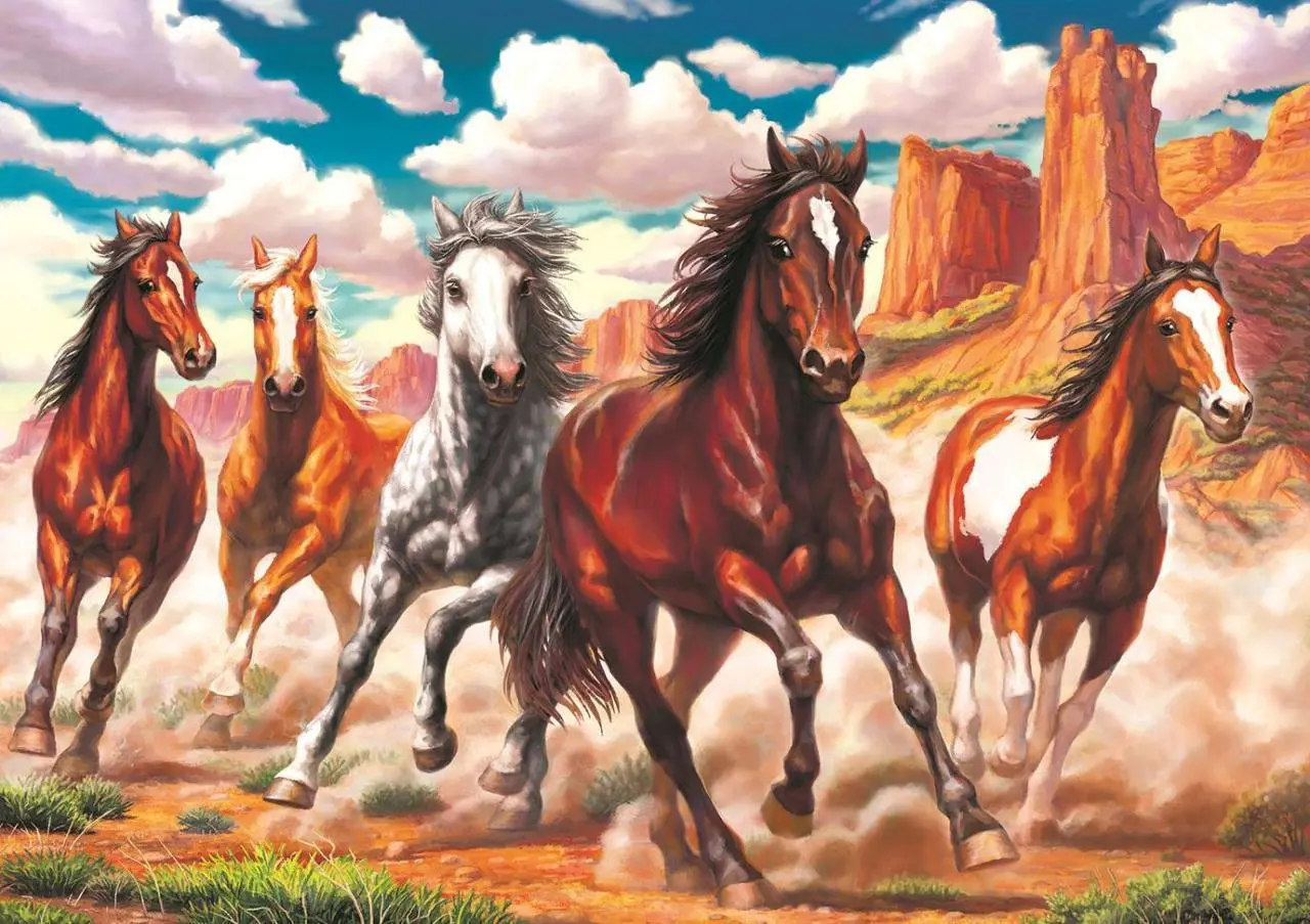 Puzzle Zbesilá jazda údolim