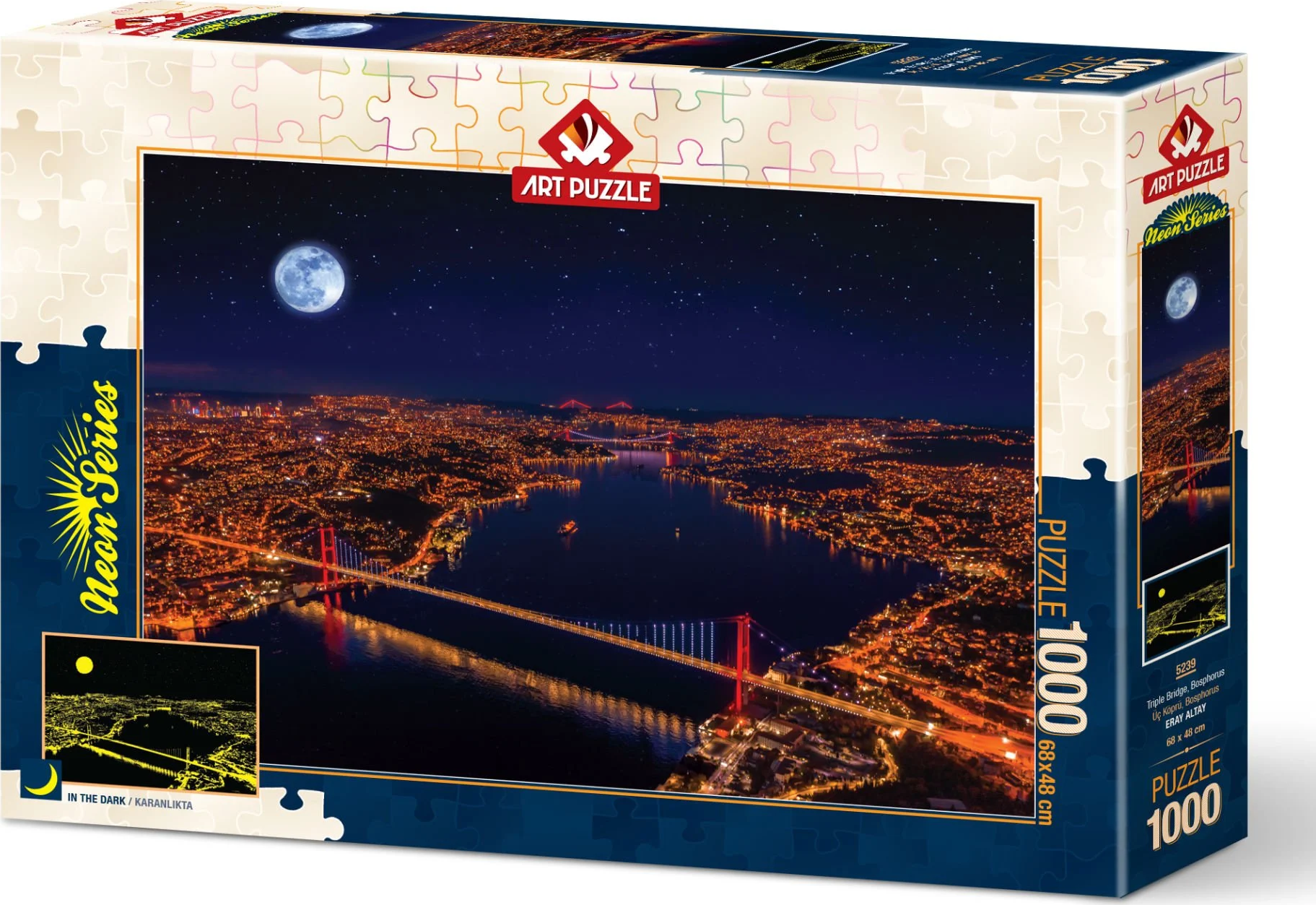 Puzzle Trois ponts, néon du Bosphore