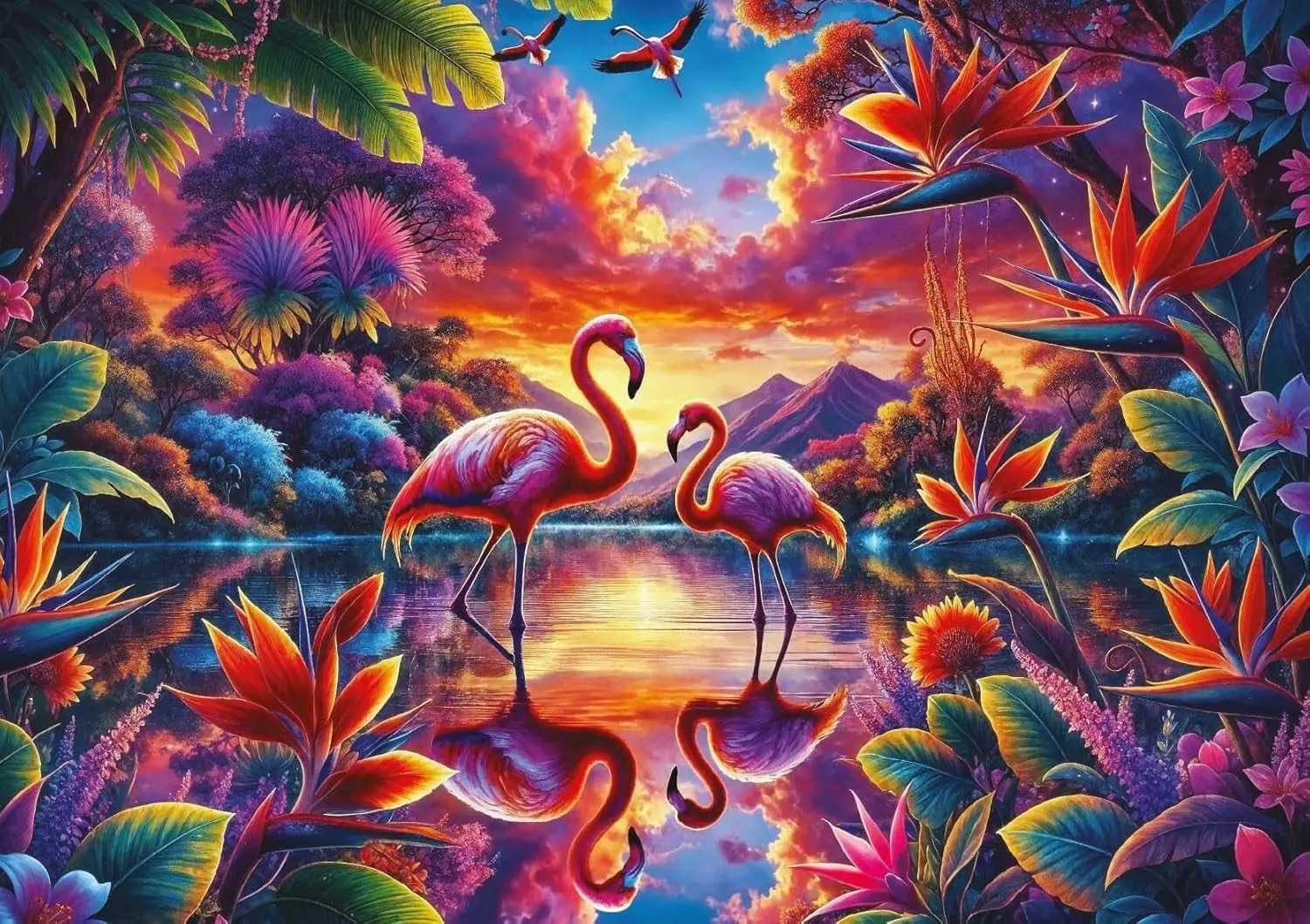 Puzzle Flamingo Rendezvaus