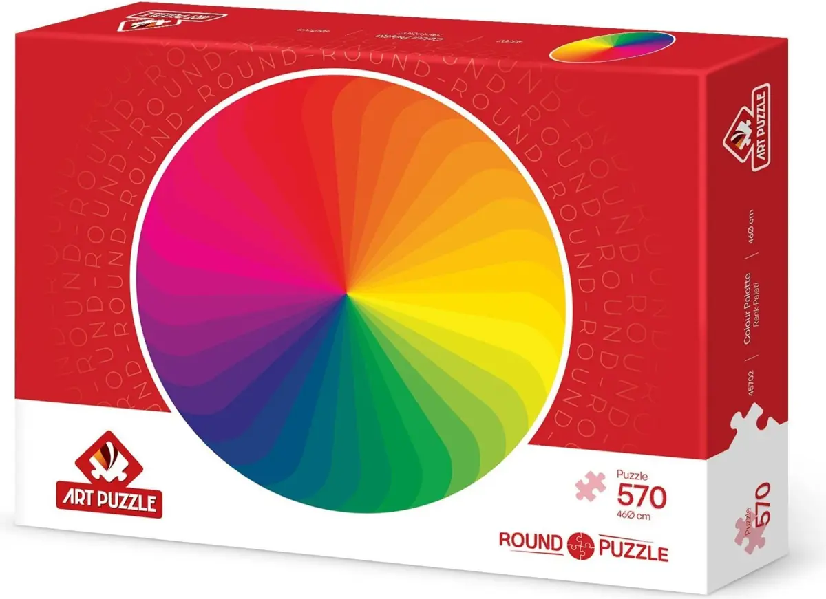 Puzzle Round Puzzle Coluor Palette