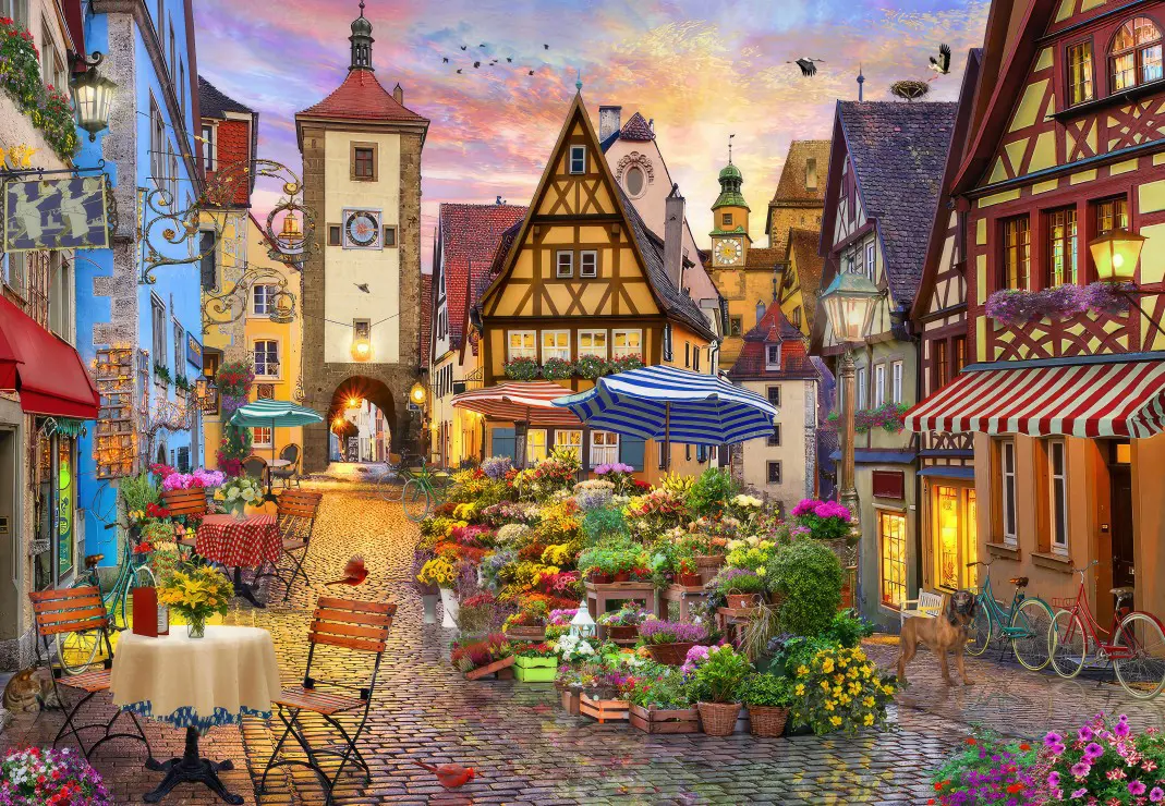 Puzzle Bavorské mesto