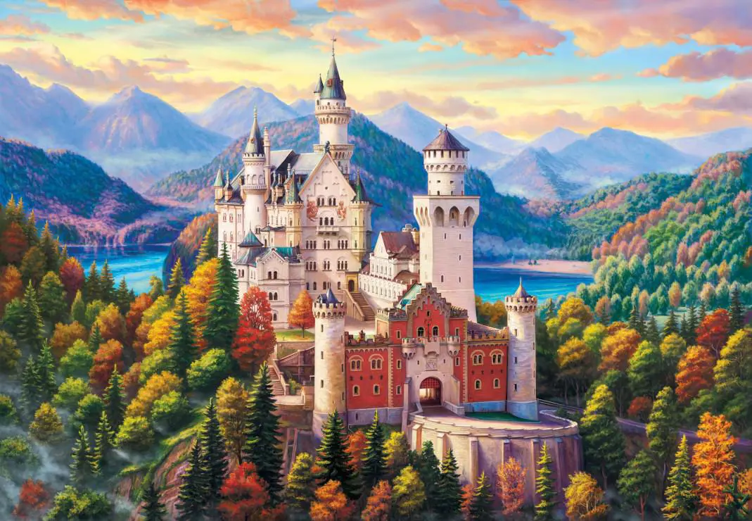 Puzzle Zamek w górach