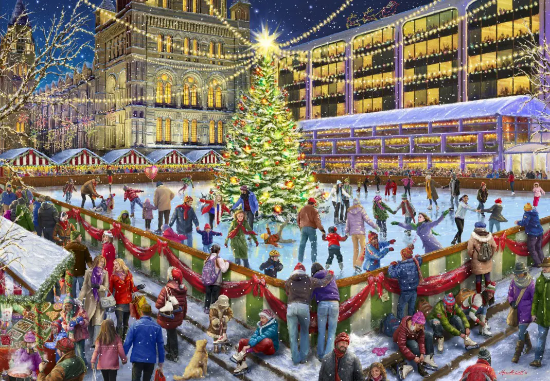Puzzle Vianočné korčuľovanie