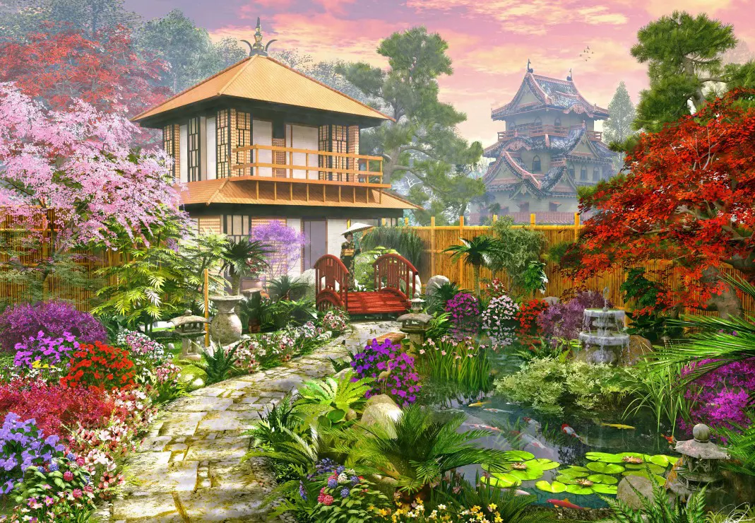 Puzzle Dominic Davison: Japonská záhrada