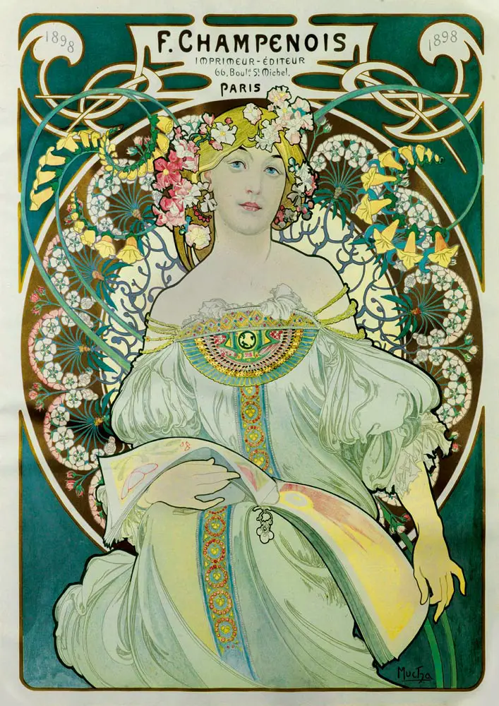 Puzzle Alfons Mucha: Denný sen, 1897