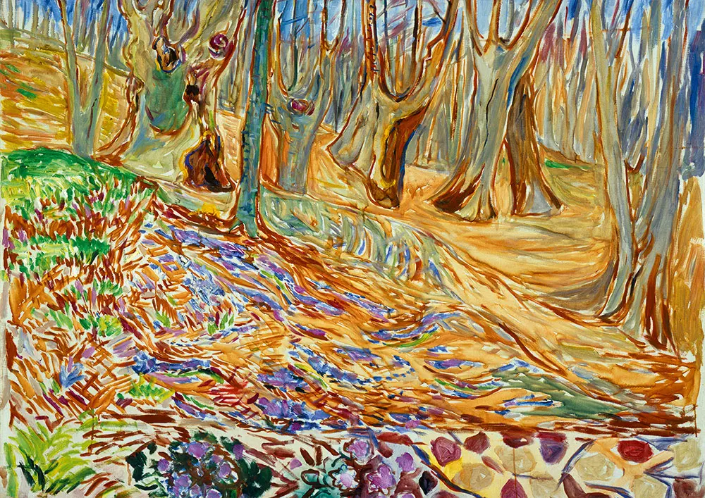 Puzzle Edvard Munch: Les v jari, 1923