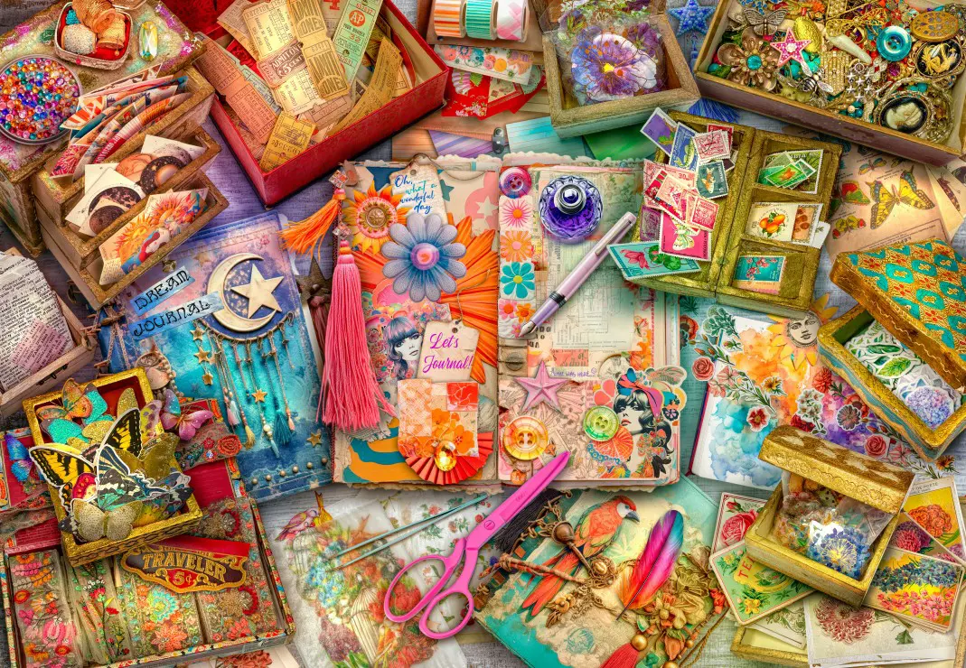 Puzzle Aime Stewart: The Junk Journaler's Desk