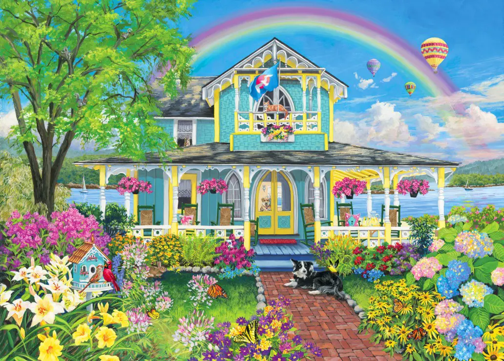 Puzzle Blue Cottage