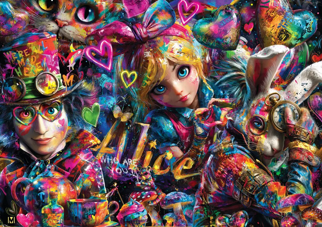 Puzzle Alice in Graffitiland