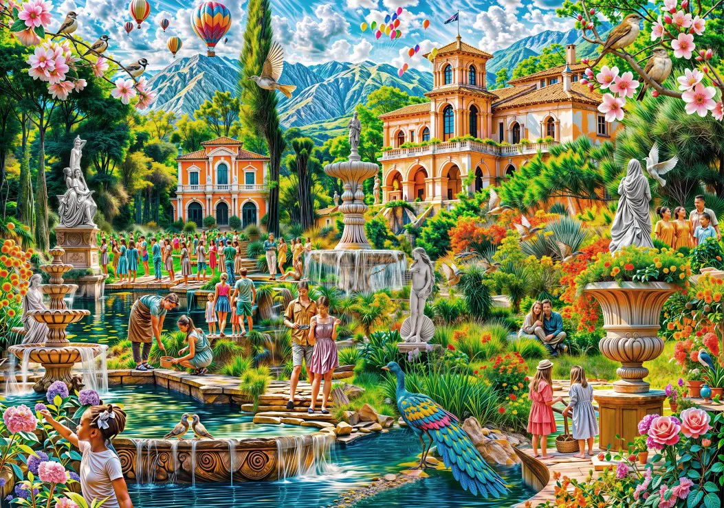 Puzzle Prechádzka v parku