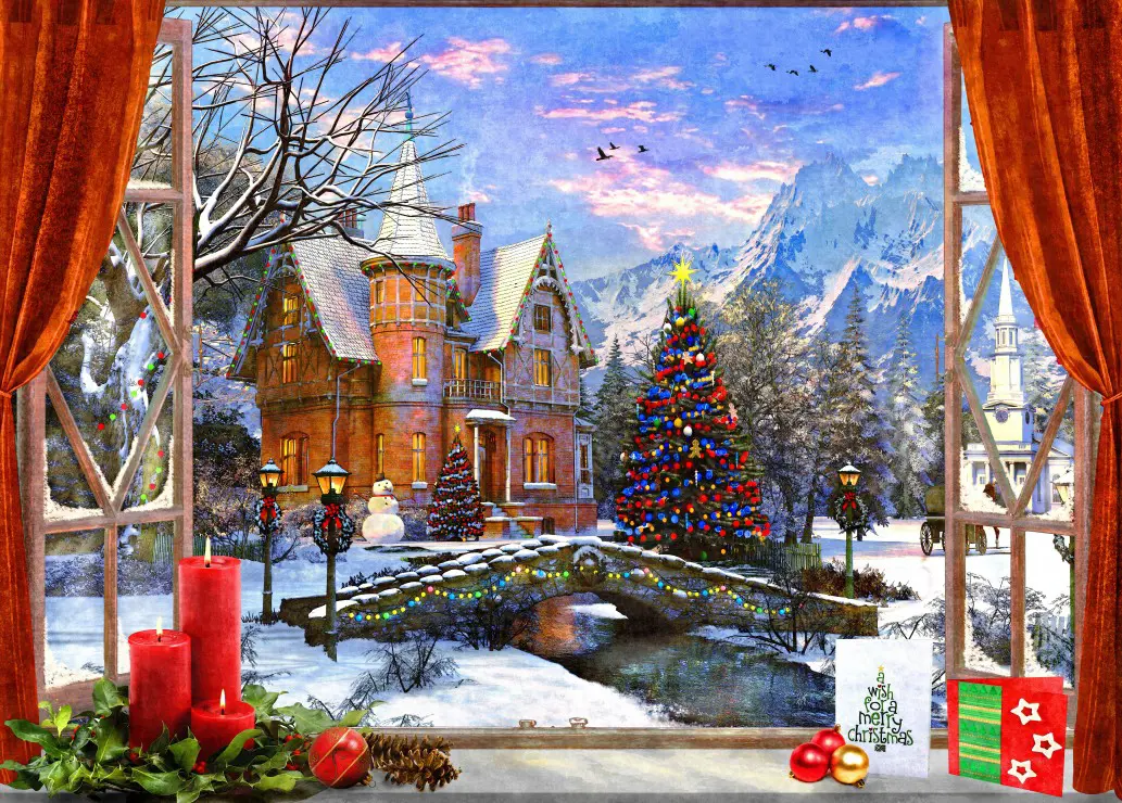 Puzzle Davison: Christmas Mountain View