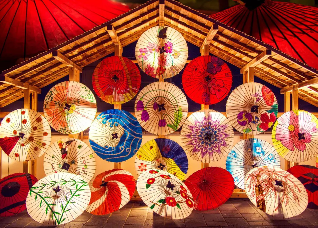 Puzzle Japanese Umbrellas