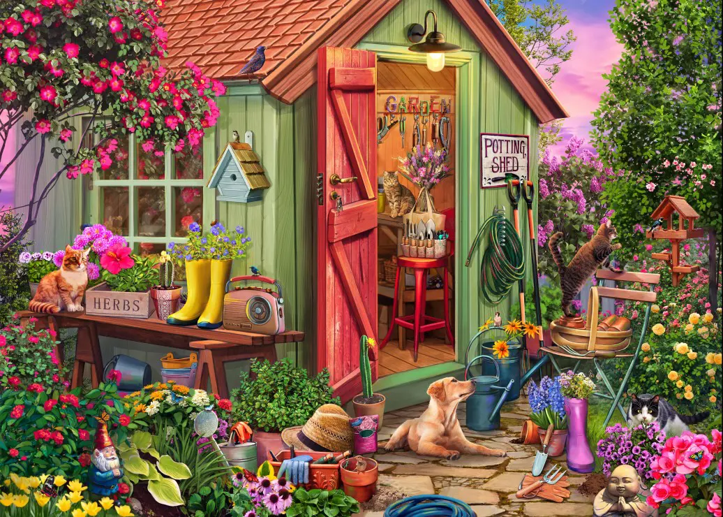 Puzzle Potting Shed