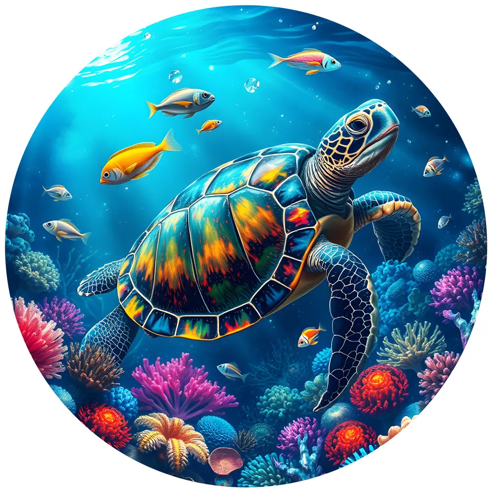 Puzzle Onder de oceaan ronde puzzel