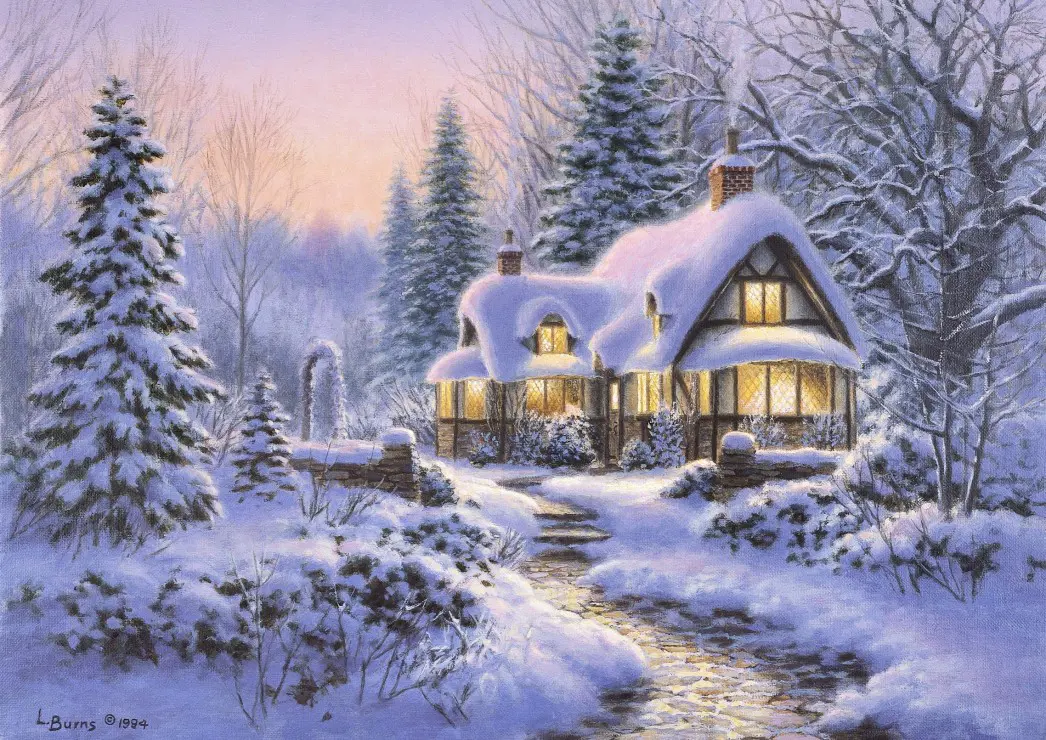 Puzzle Winter village