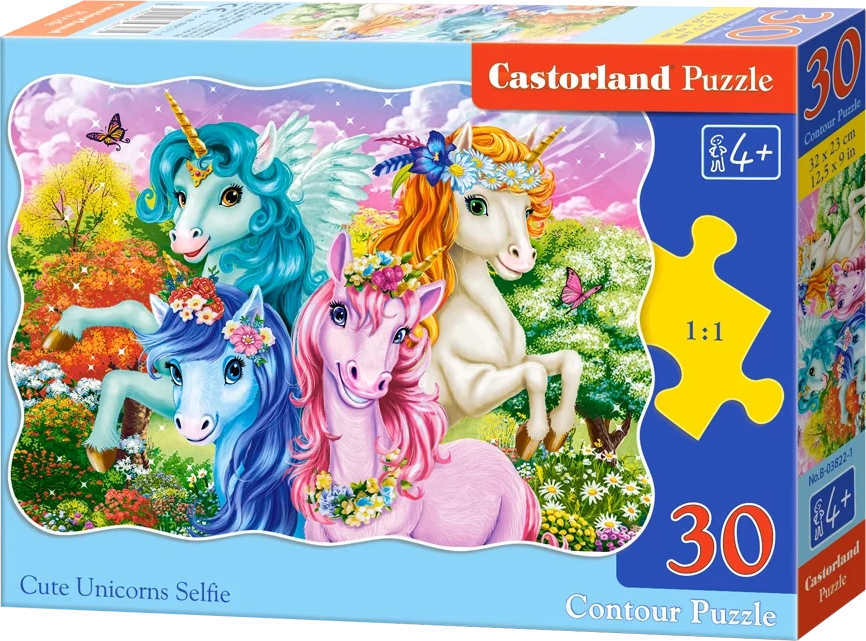 Puzzle Süßes Einhorn-Selfie