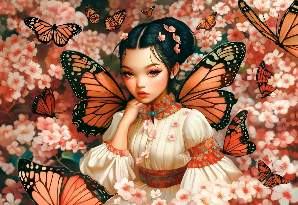 Puzzle Butterfly Princess 