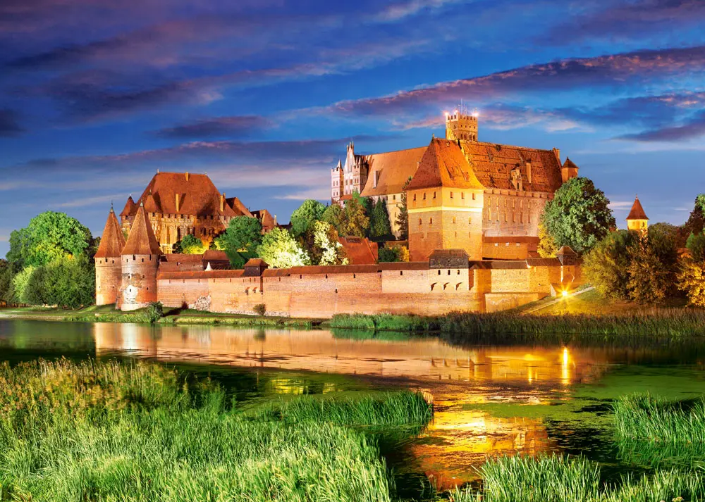 Puzzle Zámok Malbork, Poľsko