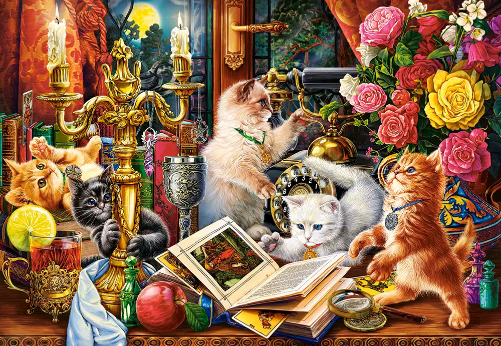 Puzzle Wizard Kittens