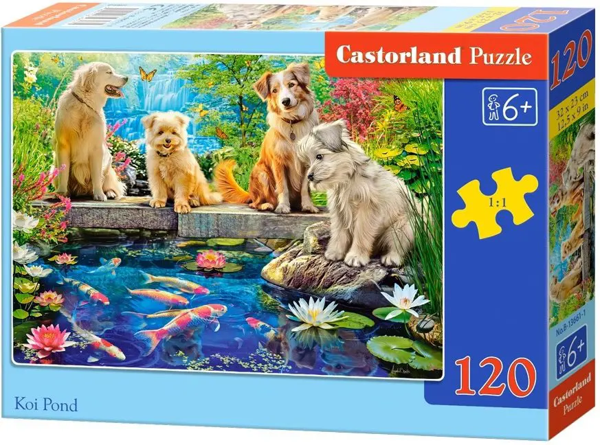 Puzzle Iazul cu pești Koi