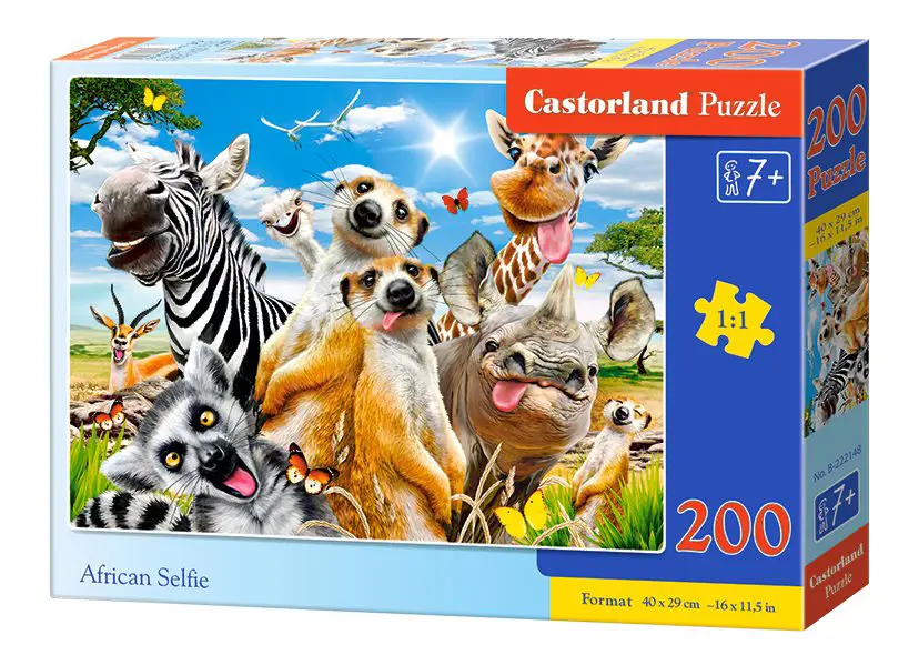 Puzzle Africké selfie