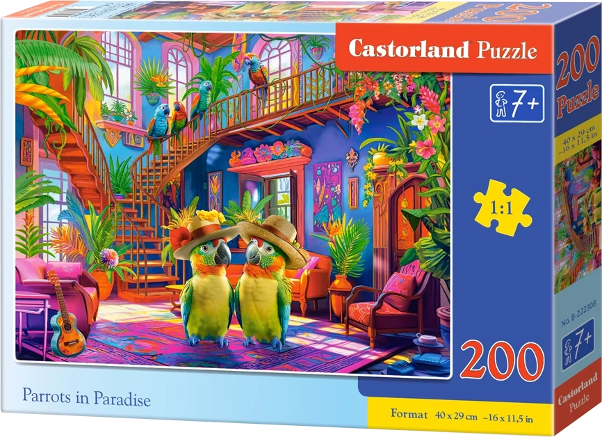 Puzzle Papagáje v raji