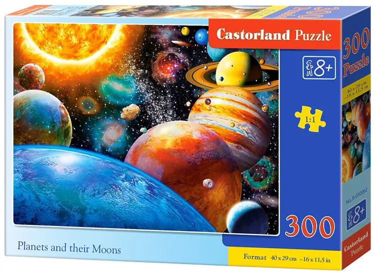 Puzzle Planètes et leurs lunes