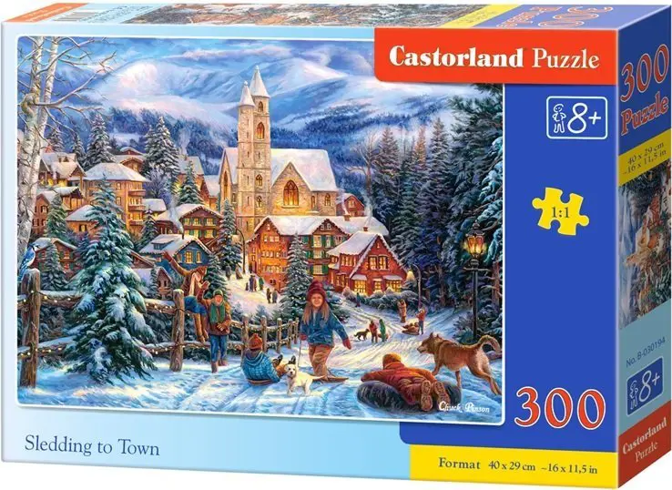 Puzzle Sánkovanie v meste