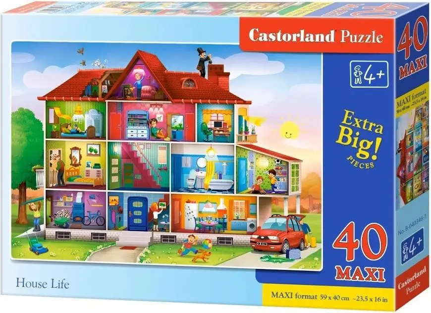 Puzzle Život v dome 40 maxi
