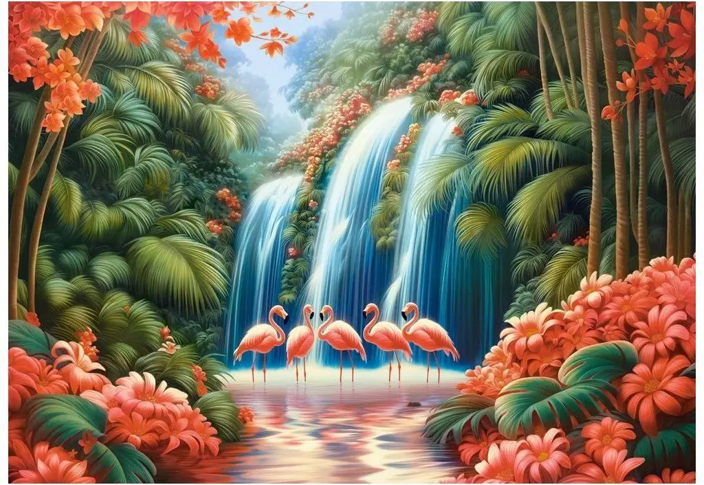 Puzzle Flamingo Paradise