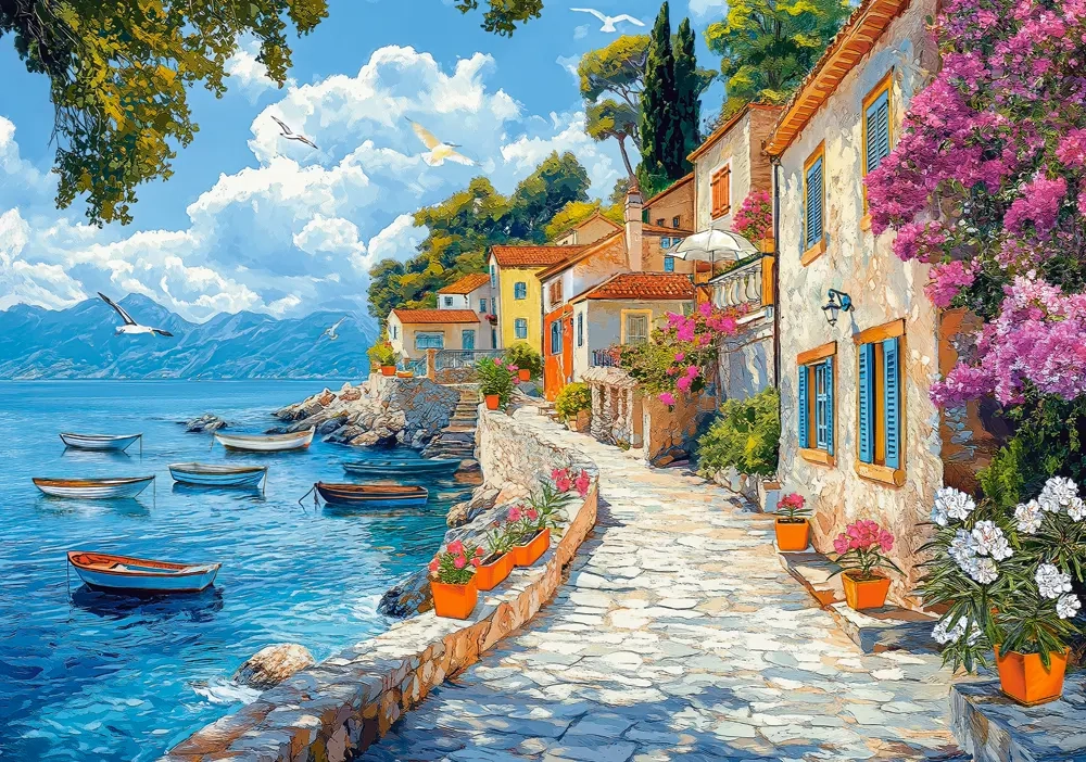 Puzzle  Mediterrane wandeling