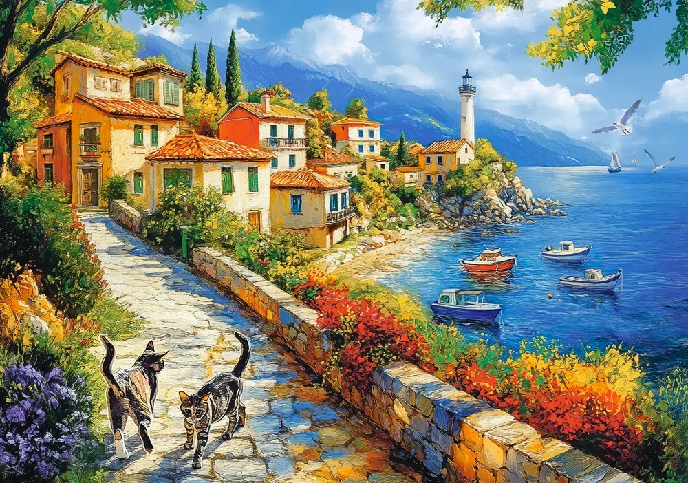Puzzle White Lighthouse Bay