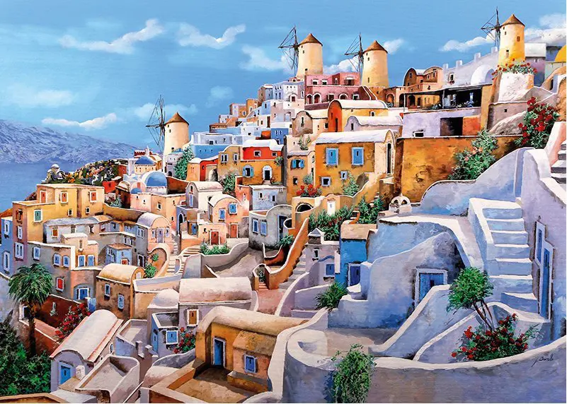 Puzzle Santorini, Greece