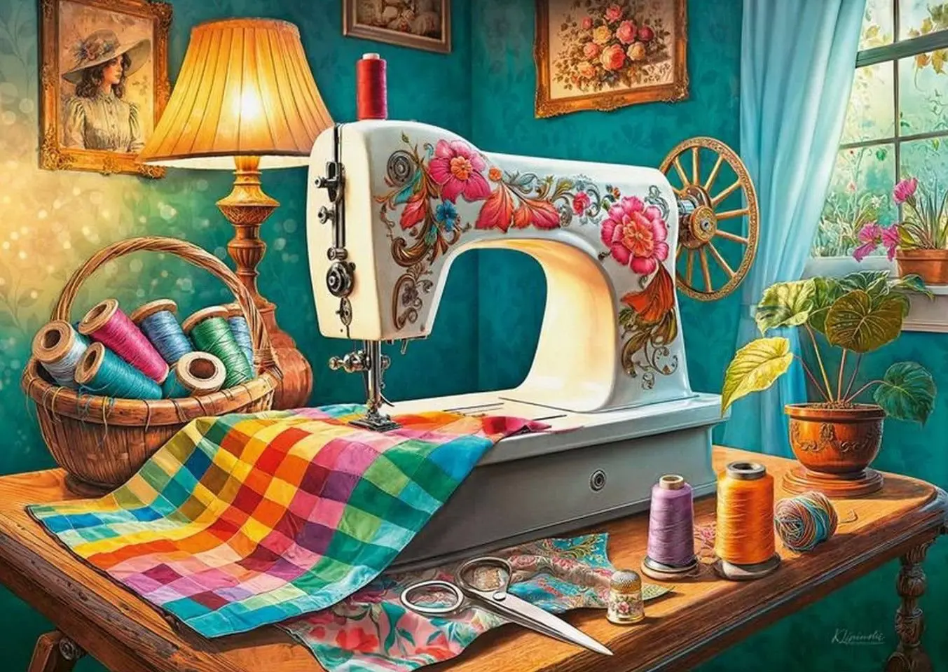 Puzzle Môj šijací kútik