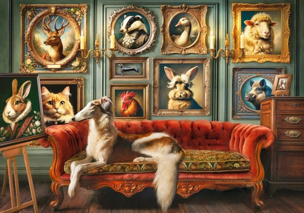 Puzzle Det aristokratiske menageri