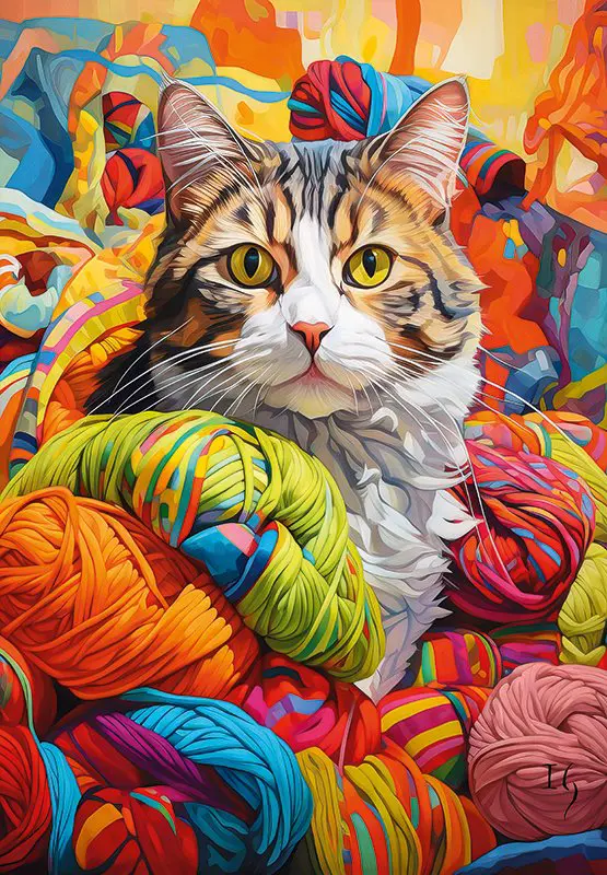 Puzzle Feline Whimsy