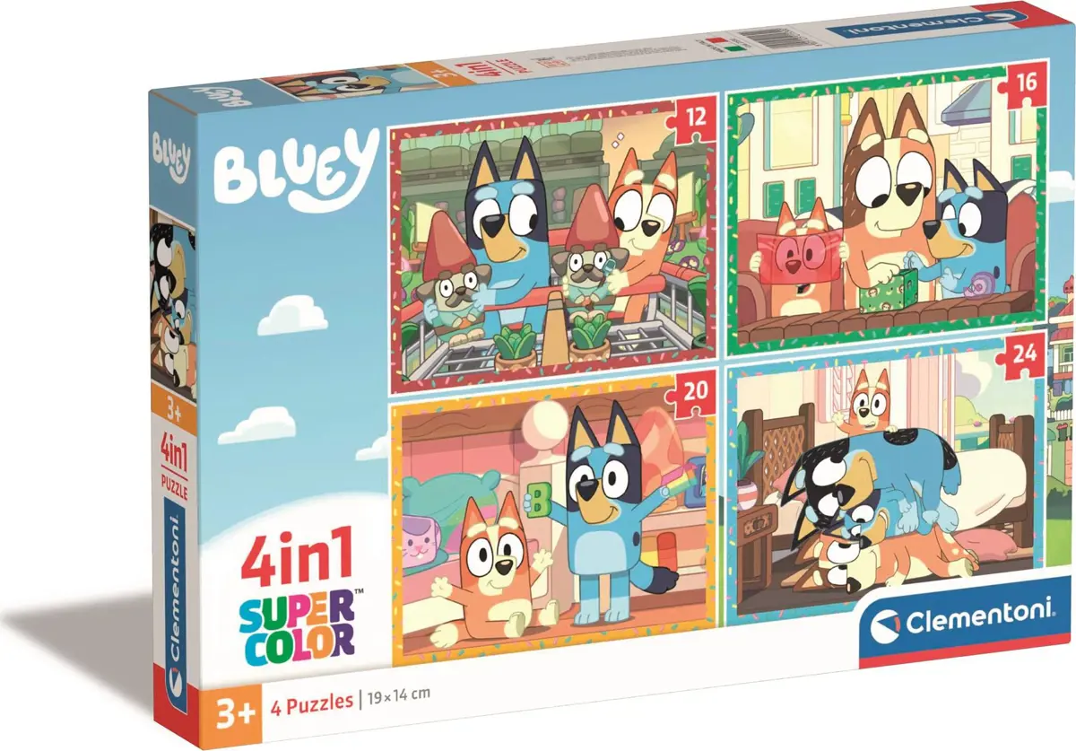 Puzzle 4v1 Bluey