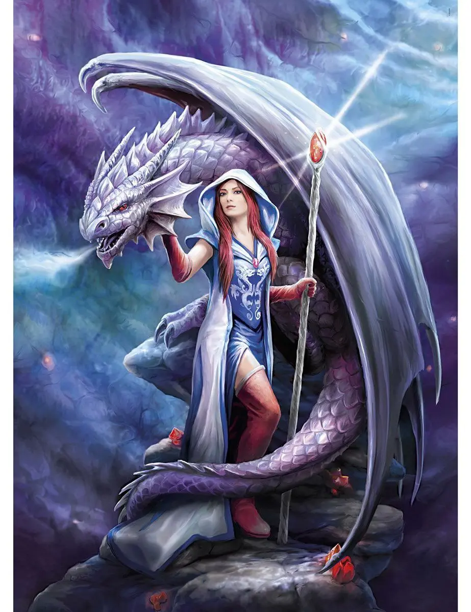 Puzzle Anne Stokes: Dračia čarodejnica