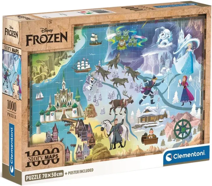 Puzzle Compact Disney Maps Frozen